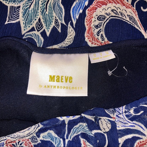 Anthropologie | Maeve Floral cold shoulder blouse - Picture 5 of 7